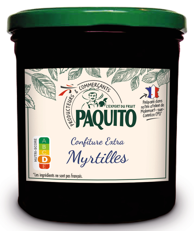CONFITURE MYRTILLES SAUVAGES paquito