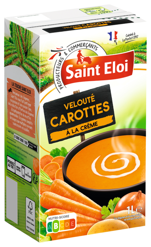 VELOUTÉ DE CAROTTES À LA CRÈME saint éloi