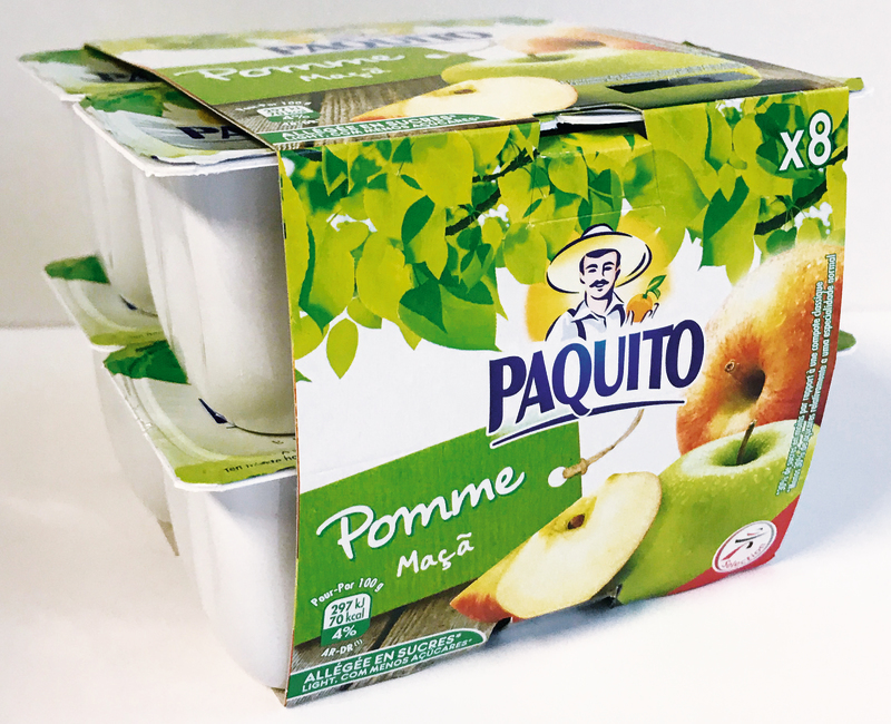 COUPELLE COMPOTE POMME ALLÉGÉE PAQUITO