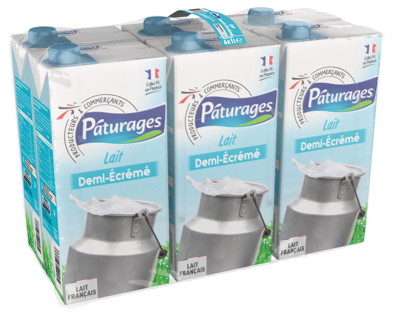 LAIT UHT DEMI-ÉCRÉMÉ Pâturages