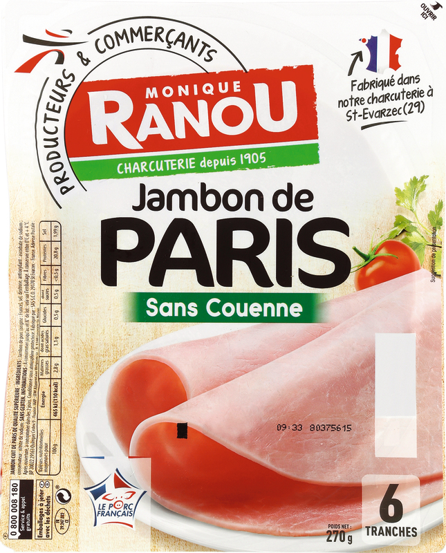 JAMBON DE PARIS SANS COUENNE monique ranou 3250390190936 monique ranou JAMBON DE PARIS SANS COUENNE monique ranou 3250390190936 monique ranou