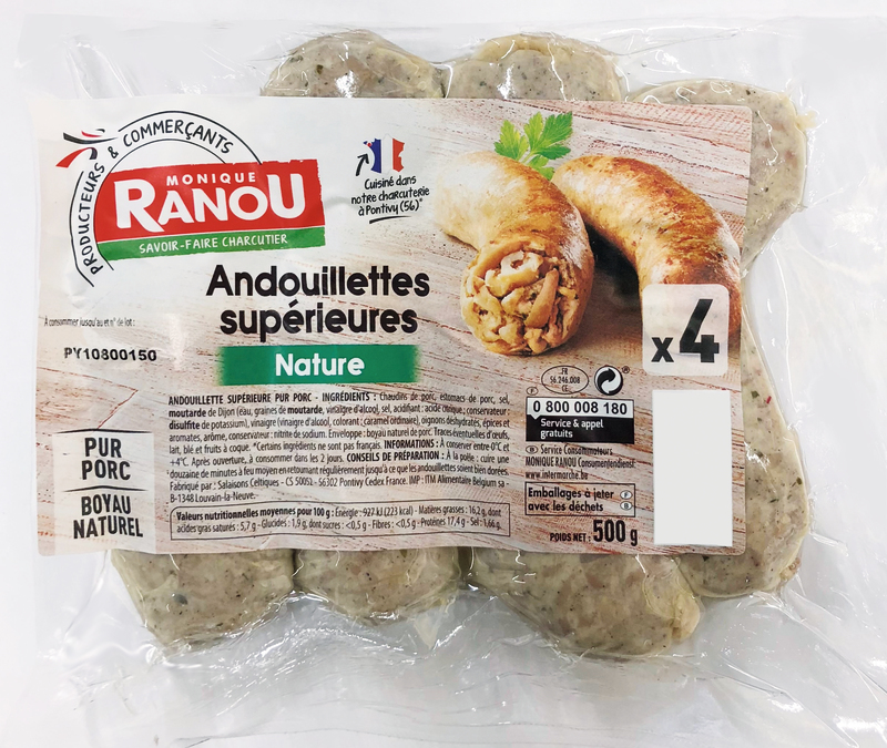 ANDOUILLETTES SUPÉRIEURES NATURE MONIQUE RANOU