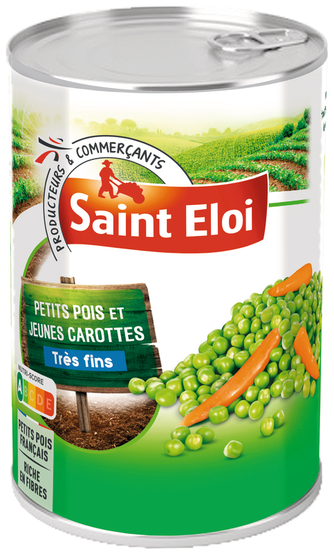 Saint éloi PETITS POIS TRÈS FINS ET JEUNES CAROTTES Saint éloi code EAN 3250390194897 
