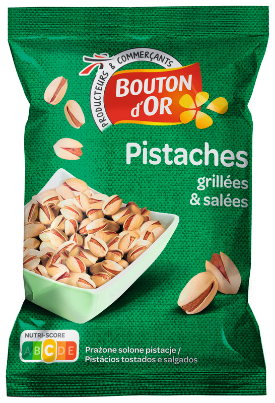 PISTACHES GRILLÉES & SALÉES bouton d'or