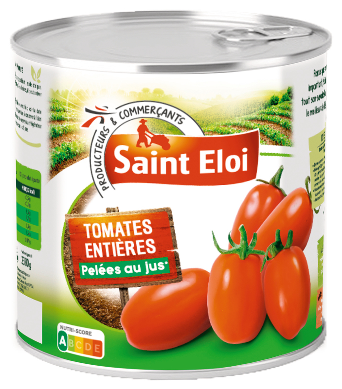 TOMATES ENTIÈRES PELÉES Saint éloi
