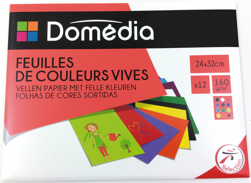 POCHETTE PAPIER DESSIN 24X32 CM DOMEDIA