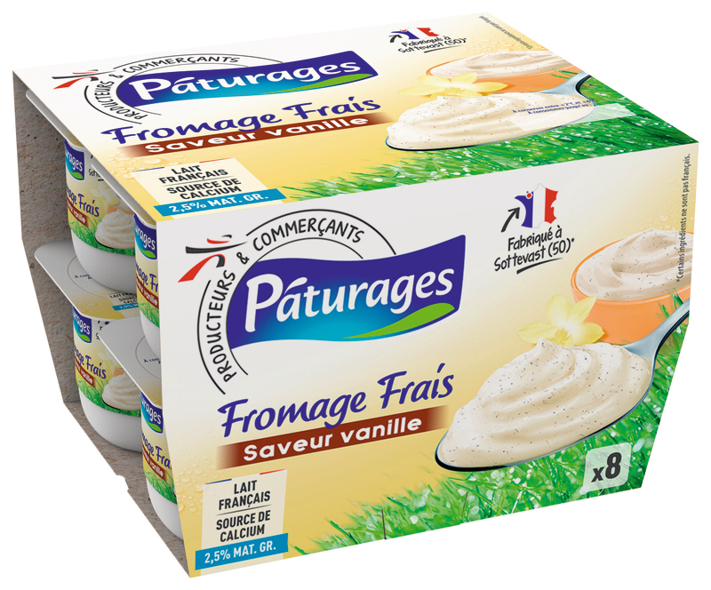 FROMAGE FRAIS SAVEUR VANILLE Pâturages