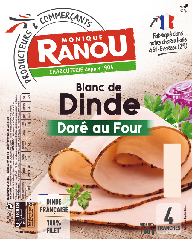BLANC DE DINDE DORÉ AU FOUR monique ranou