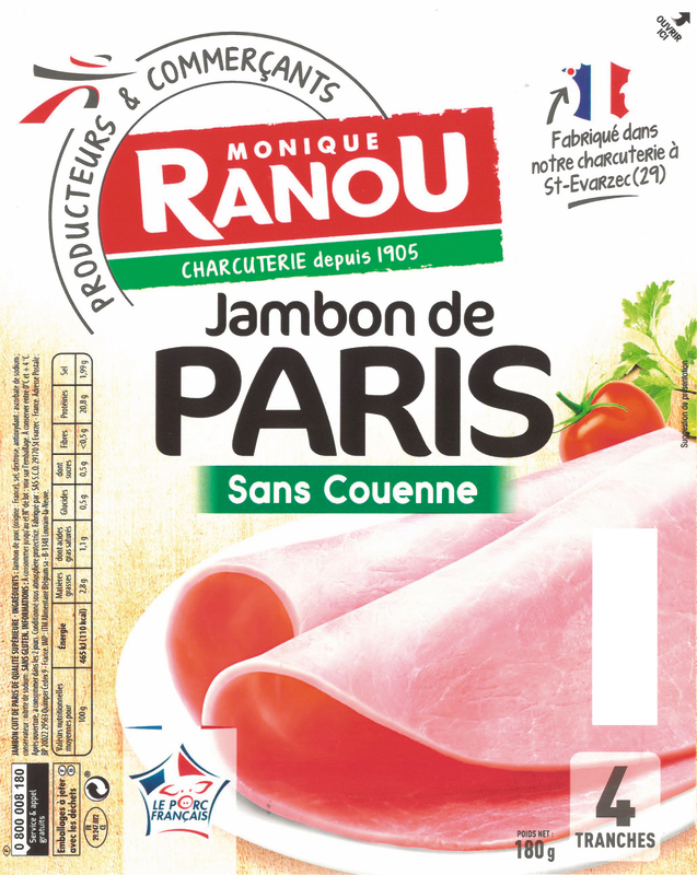 JAMBON DE PARIS  SANS COUENNE monique ranou