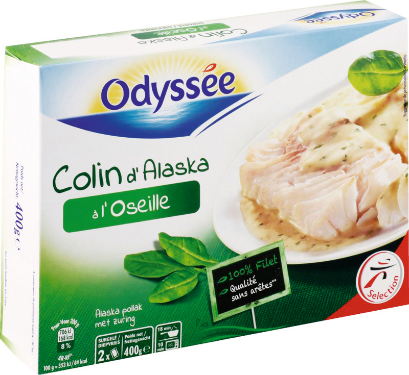 COLIN D'ALASKA SURGELÉ À L'OSEILLE Odyssée