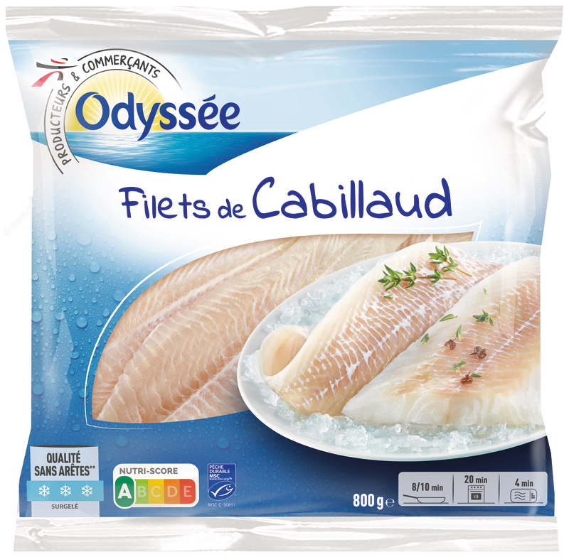 FILETS DE CABILLAUD SURGELÉS Odyssée