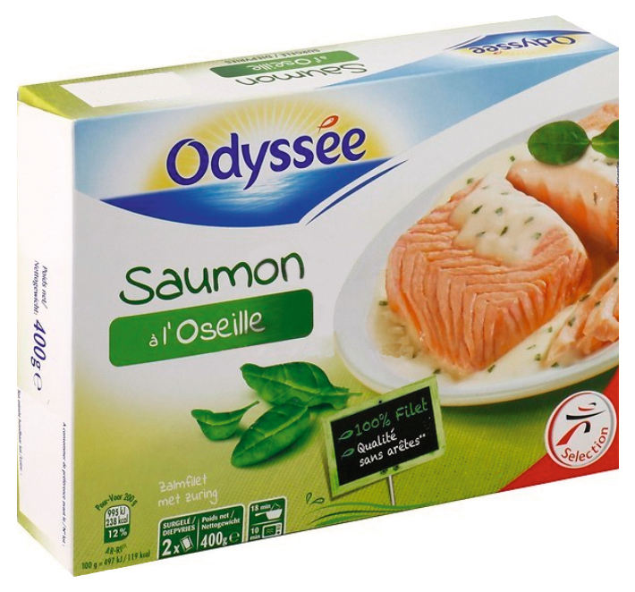 SAUMON À L'OSEILLE SURGELÉ Odyssée