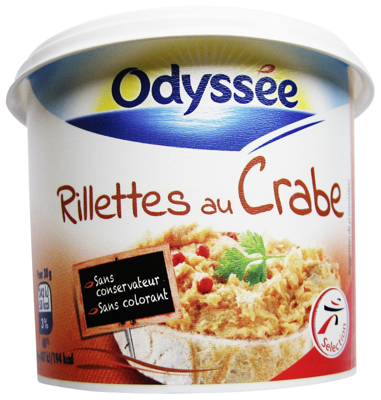Rillettes au crabe Odyssée