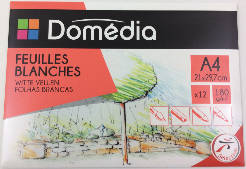 POCHETTE PAPIER DESSIN A4 DOMEDIA