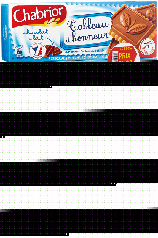 TABLEAU D'HONNEUR X4  CHOCOLAT LAIT CHABRIOR