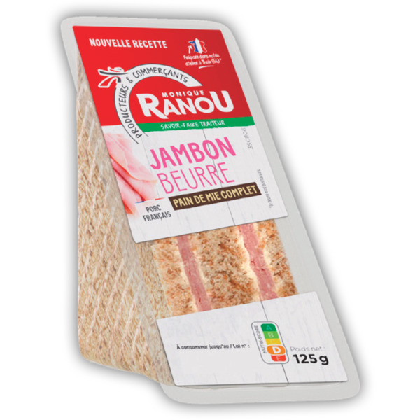 SANDWICH TRIANGLE JAMBON BEURRE 
