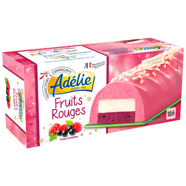 BÛCHE GLACÉE FRUITS ROUGES
