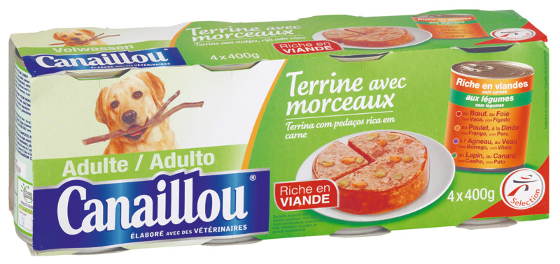 TERRINES AVEC MORCEAUX MULTIVARIÉTÉS Canaillou