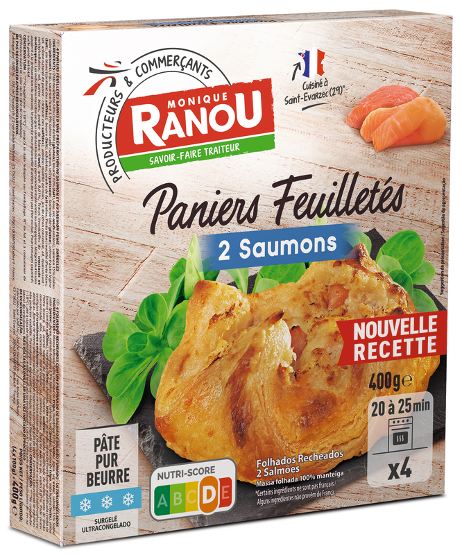 4 PANIERS FEUILLETÉS AUX 2 SAUMONS SURGELÉS Mon...