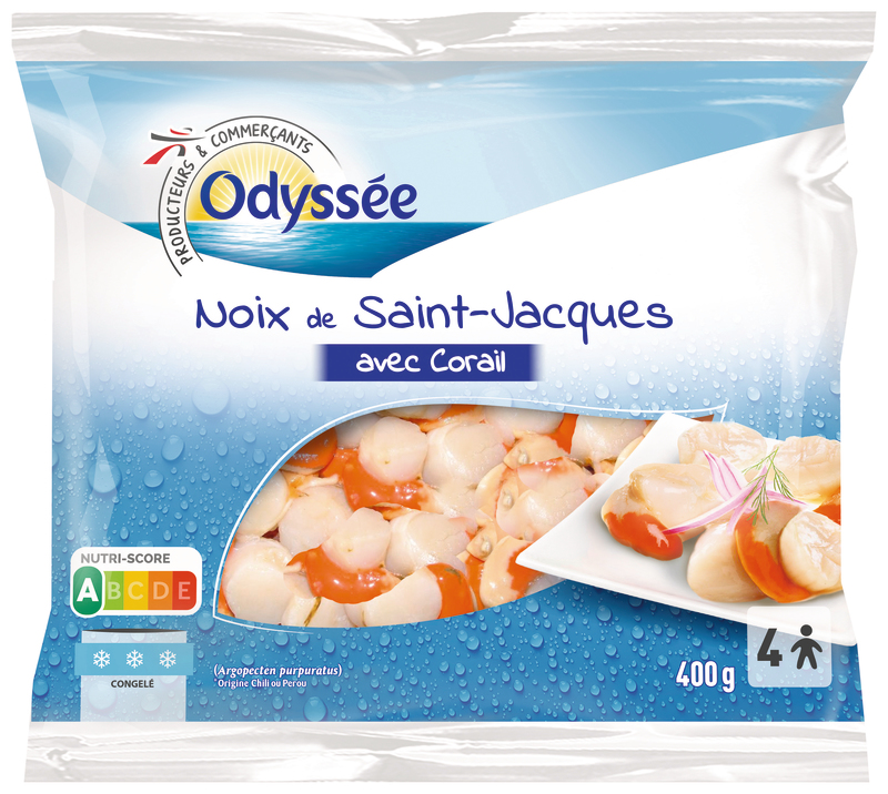 NOIX DE SAINT-JACQUES AVEC CORAIL SURGELÉS (i) ...