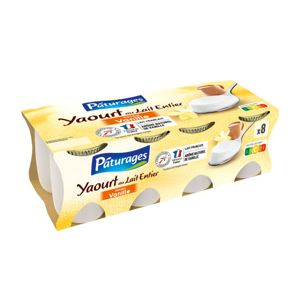 YAOURT AU LAIT ENTIER SAVEUR VANILLE
