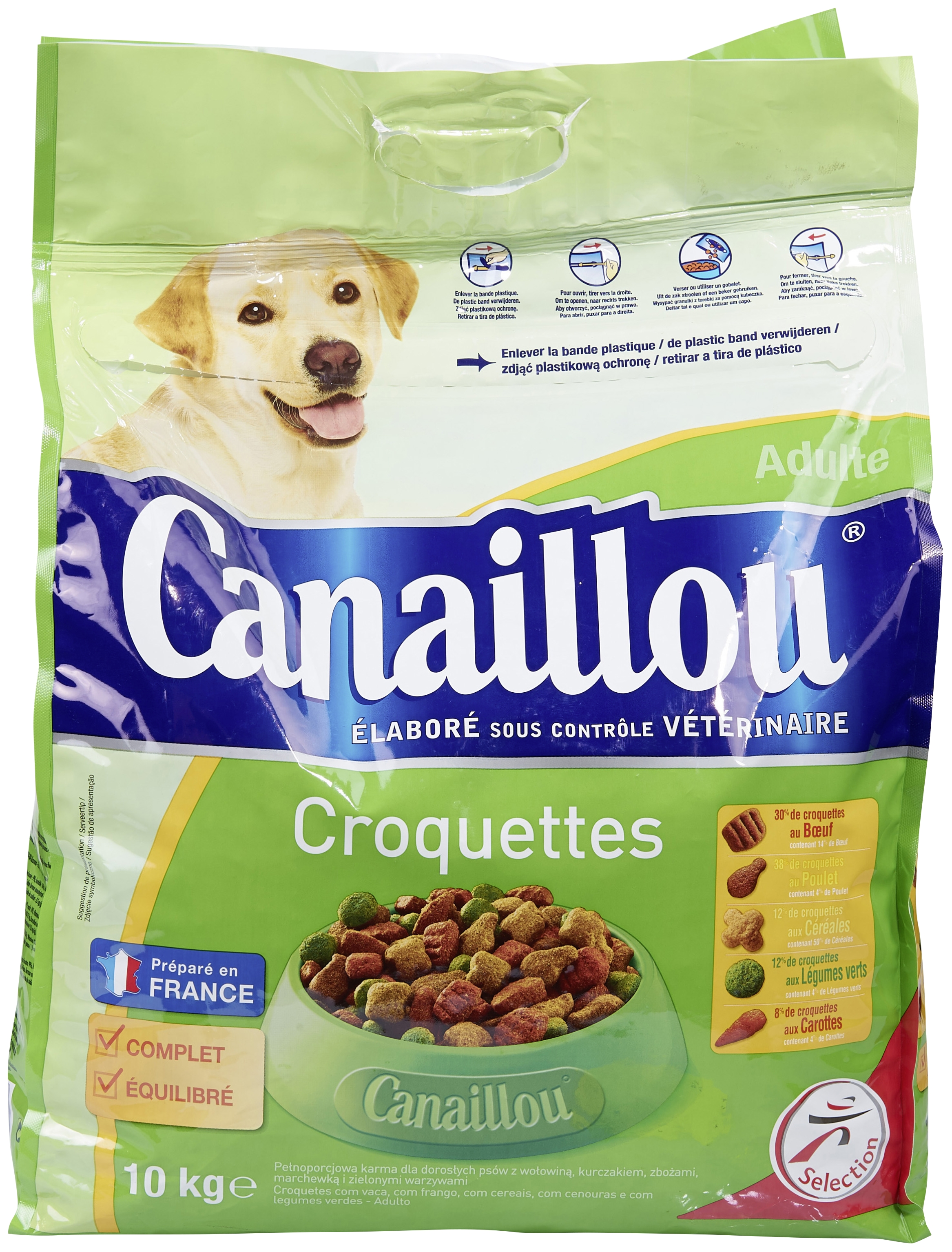 Croquettes chien adulte