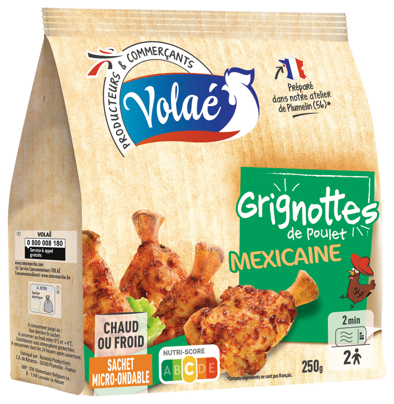 GRIGNOTTES DE POULET MEXICAINE volae
