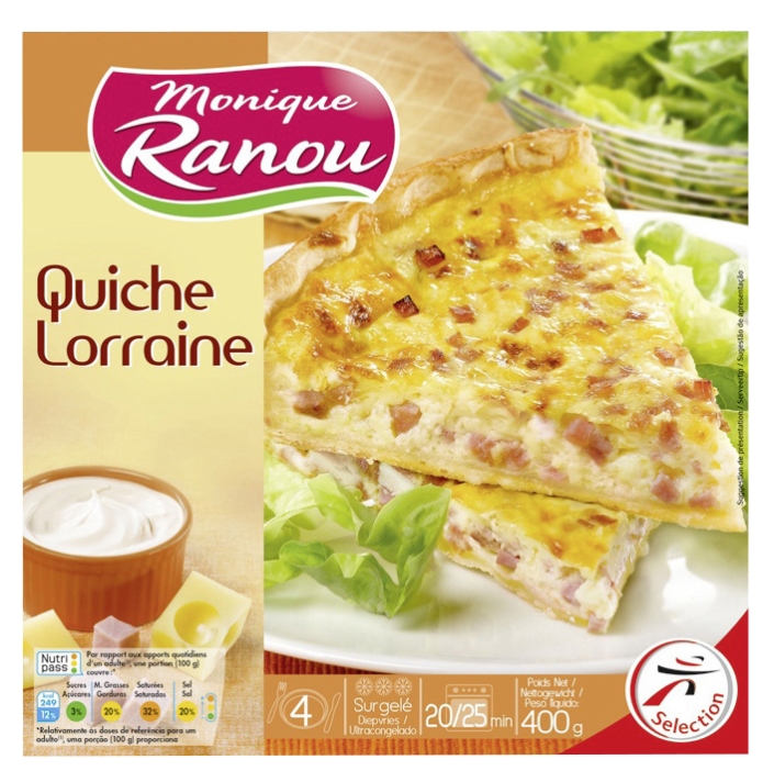 Quiche lorraine surgelée Monique Ranou