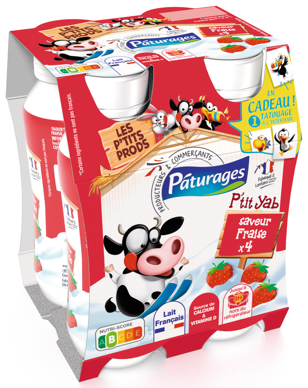 P'TIT YAB  SAVEUR FRAISE PATURAGES