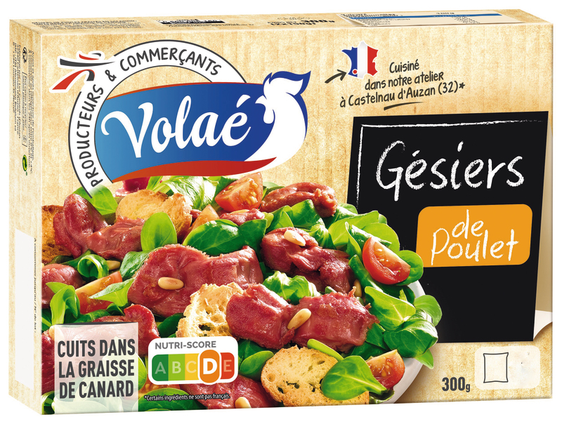 GÉSIERS DE POULET CONFITS volae