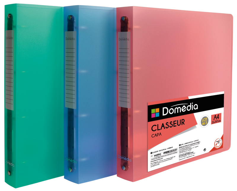 3 CLASSEURS A4 DOMEDIA