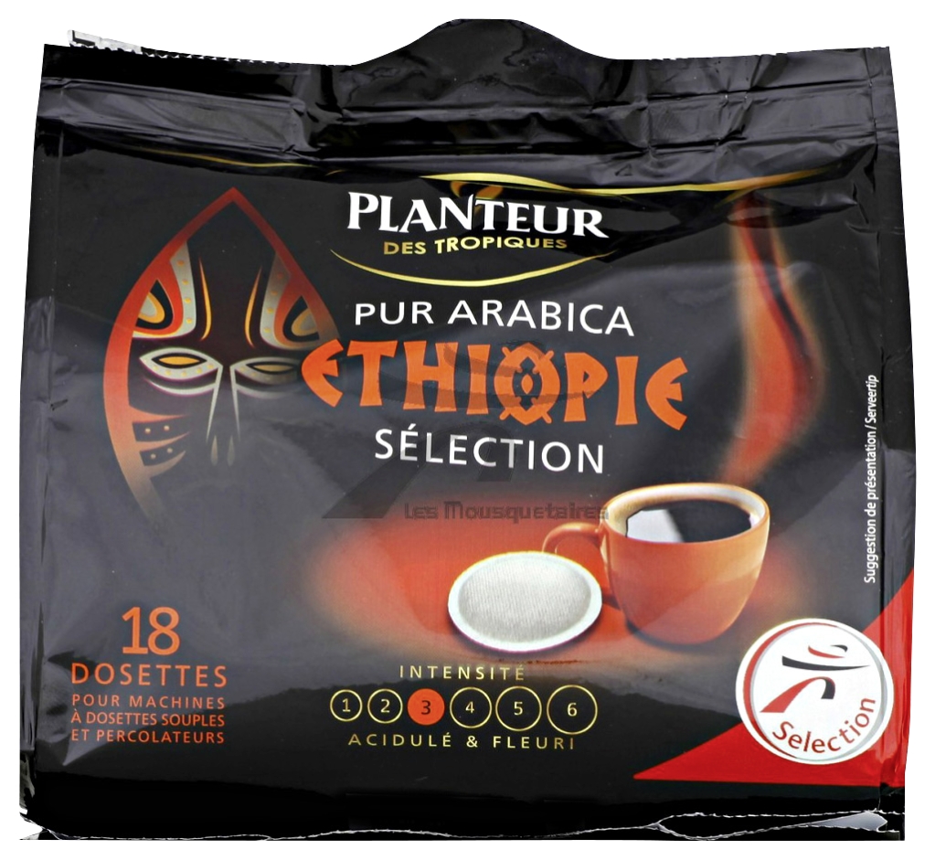 Dosettes de café sélection pur arabica