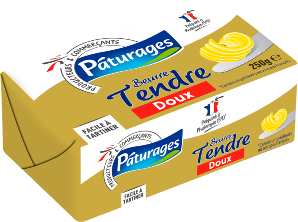 BEURRE TENDRE PLAQUETTE DOUX
