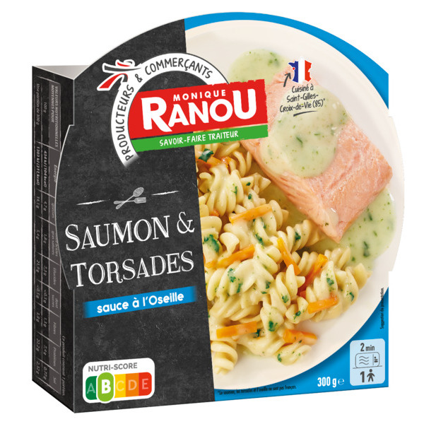 MONIQUE RANOU BARQUETTE SAUMON SAUCE OSEILLE
 code EAN 3250391134205 