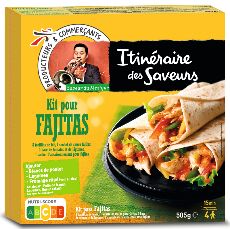 itinéraire des saveurs KIT POUR FAJITAS itinéraire des saveurs code EAN 3250391162154 