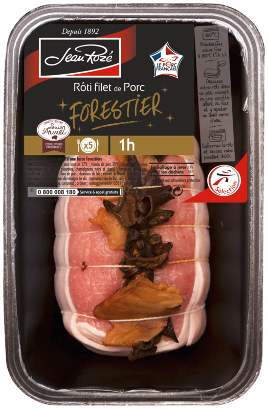 ROTI FILET DE PORC FORESTIER 810 GR ENVIRON Jea...