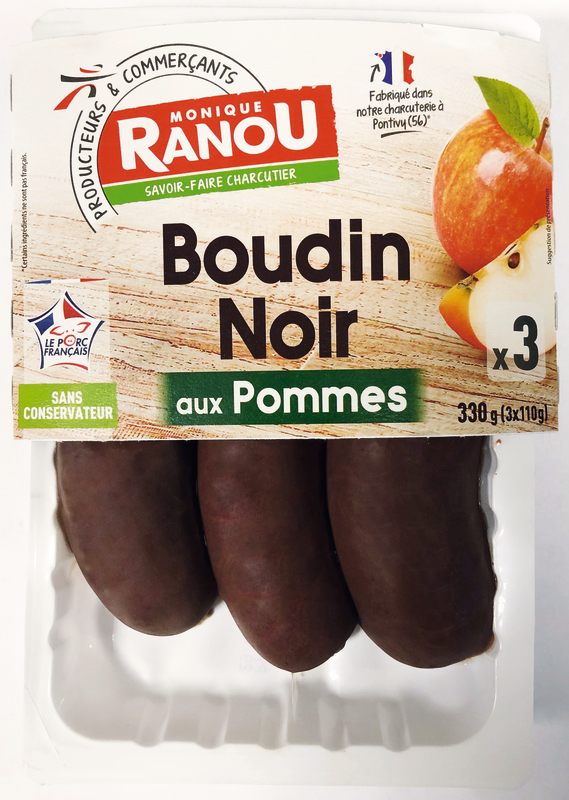BOUDINS NOIRS  AUX POMMES monique ranou