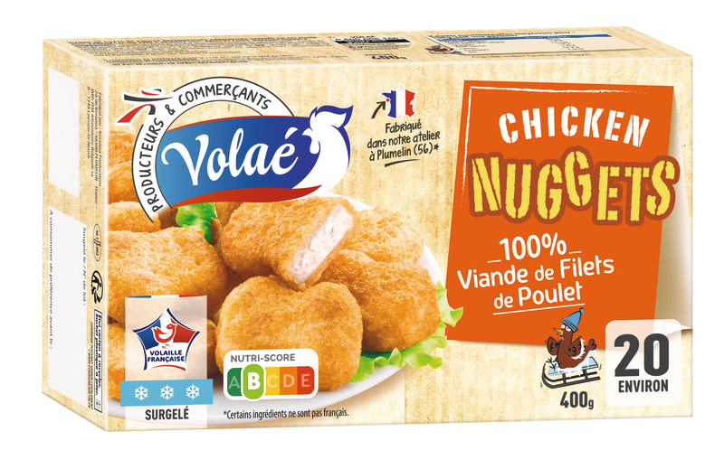 Nuggets 100% filets de poulet