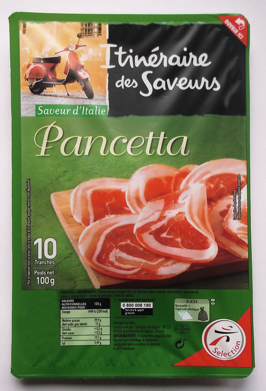 ITINERAIRE DES SAVEURS PANCETTA ITINERAIRE DES SAVEURS code EAN 3250391204885 
