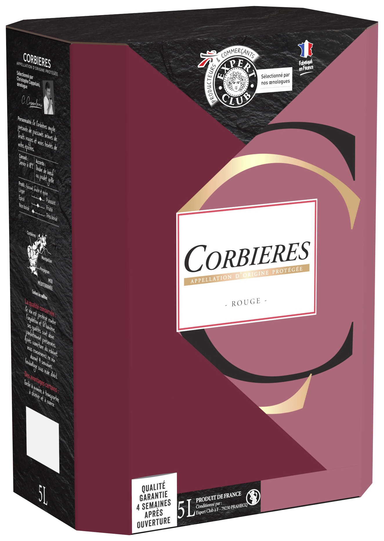 A.O.P. Corbières rouge Expert Club