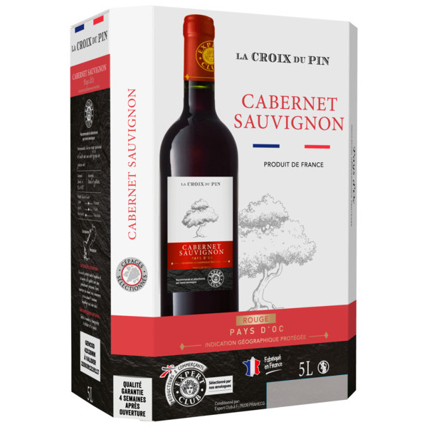 LA CROIX DU PIN EXPERT CLUB IGP PAYS D'OC CABERNET SAUVIGNON ROUGE
 code EAN 3250391219117 