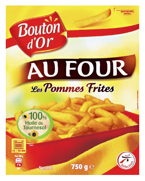 Pommes frites au four surgelées Bouton d'Or