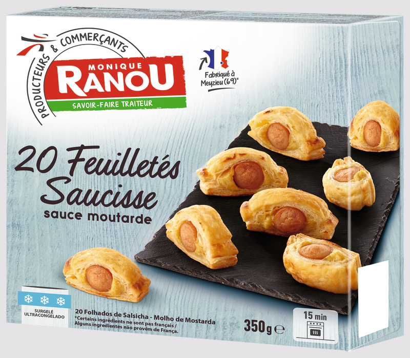 20 MINI FEUILLETÉS SAUCISSE MONIQUE RANOU
