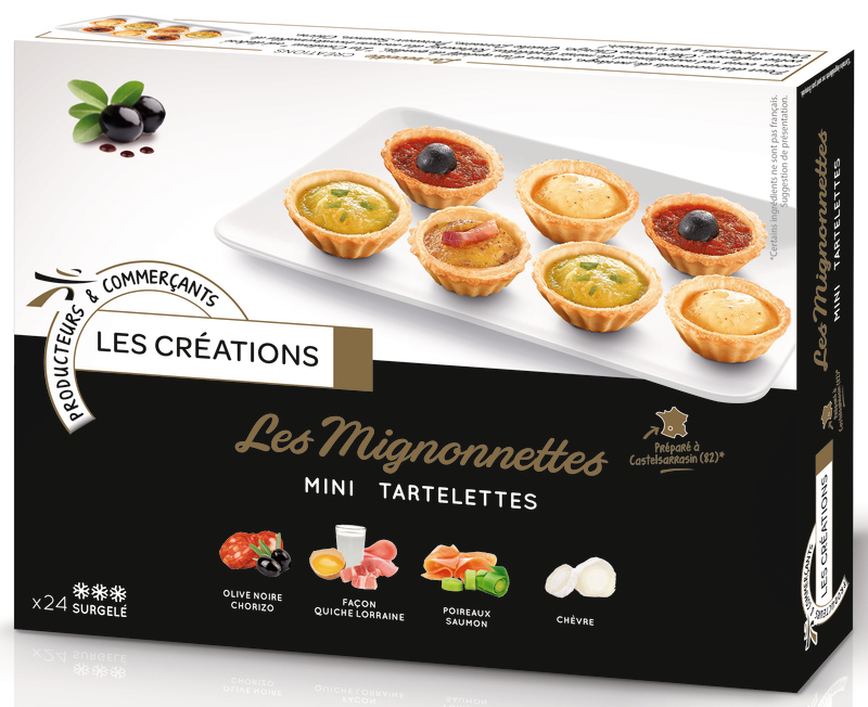 LES MIGNONNETTES, MINI TARTELETTES APÉRITIVES S...