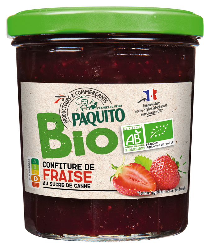 paquito CONFITURE DE FRAISE BIO paquito code EAN 3250391319053 