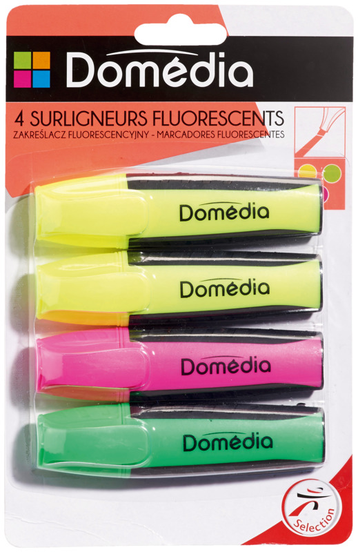 4 SURLIGNEURS GROS MODULE DOMEDIA