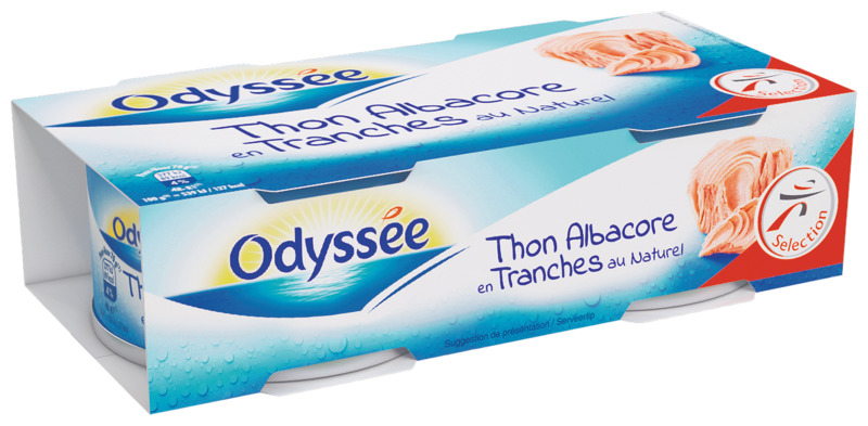 THON ALBACORE EN TRANCHES AU NATUREL ODYSSEE