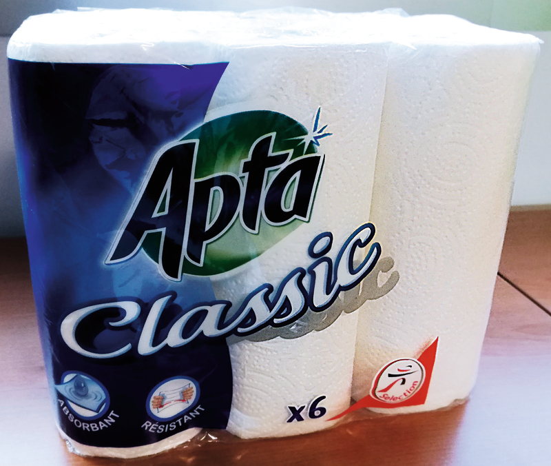 ESSUIE TOUT BLANC 6 ROULEAUX APTA