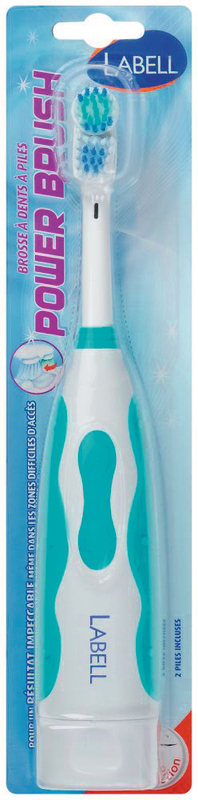 BROSSE A DENTS A PILES (2 PILES INCLUSES) LABELL