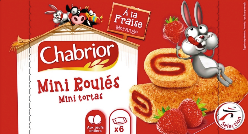 MINI ROULÉS FRAISE CHABRIOR
